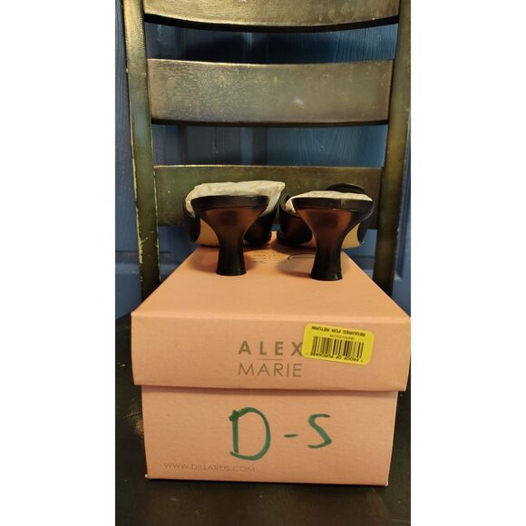 Alex Marie Women's Black 2" Heels Bow Tie Strap size 8.5 - Picture 6 of 8